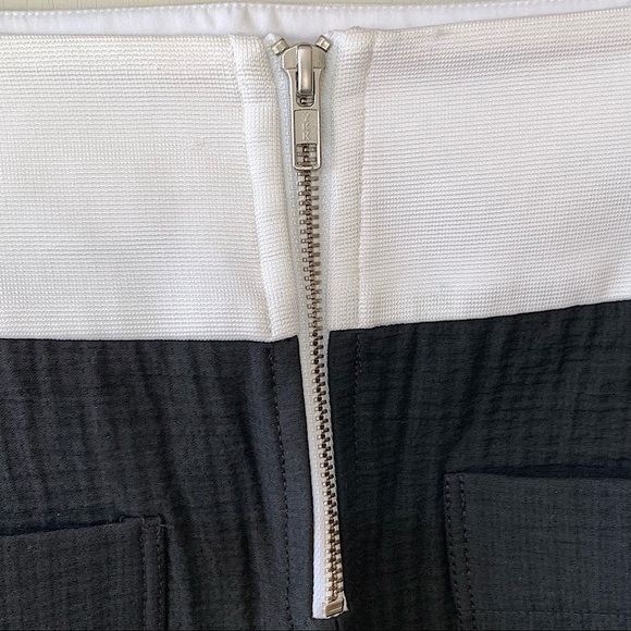 𝅺HELMUT Lange Rafter Side Zip Miniskirt in Black and White Size 10 - Picture 13 of 13